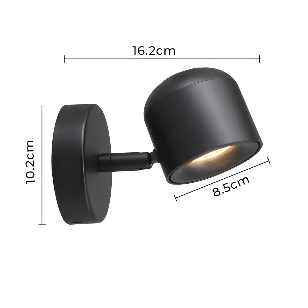 LumiFlex – Dimmbare Wandlampe mit minimalistischem Design und schwenkbarem Kopf