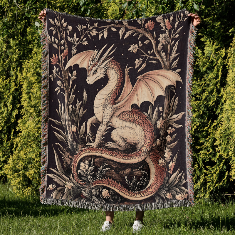 Mystic Dragon Gewebte Decke