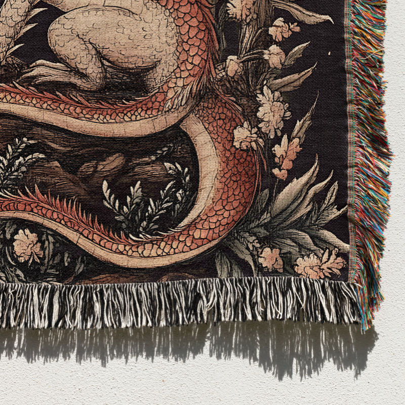 Mystic Dragon Gewebte Decke