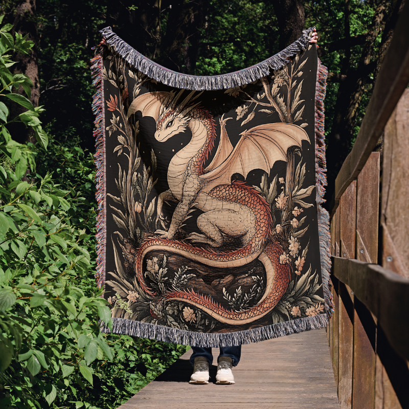 Mystic Dragon Gewebte Decke