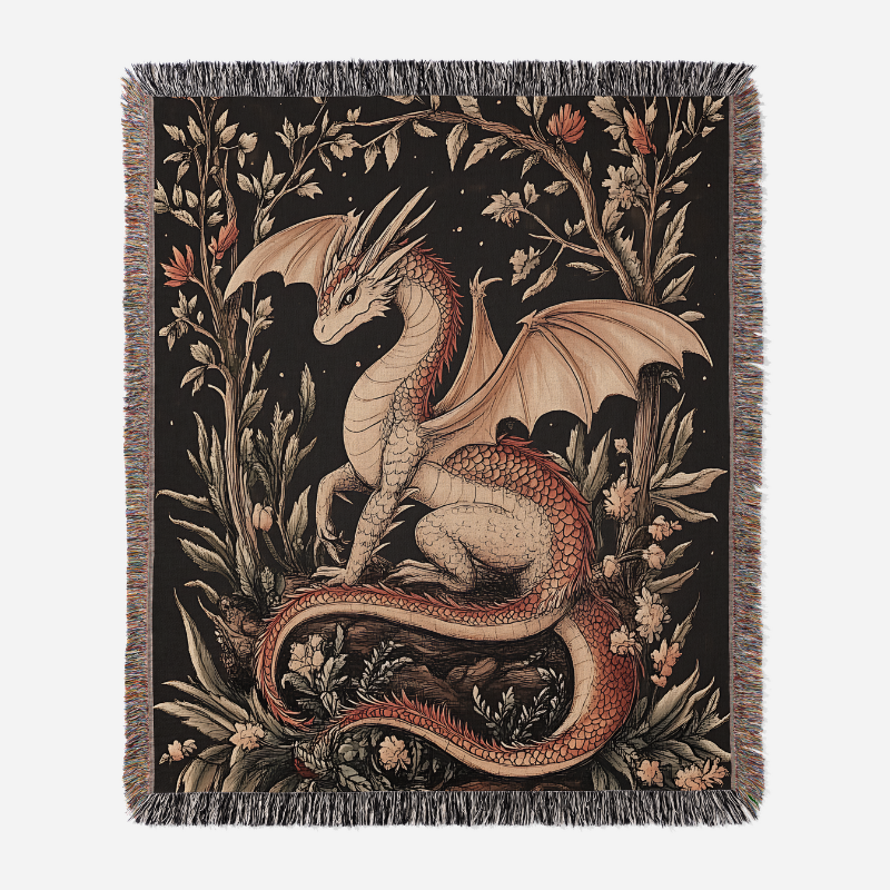 Mystic Dragon Gewebte Decke