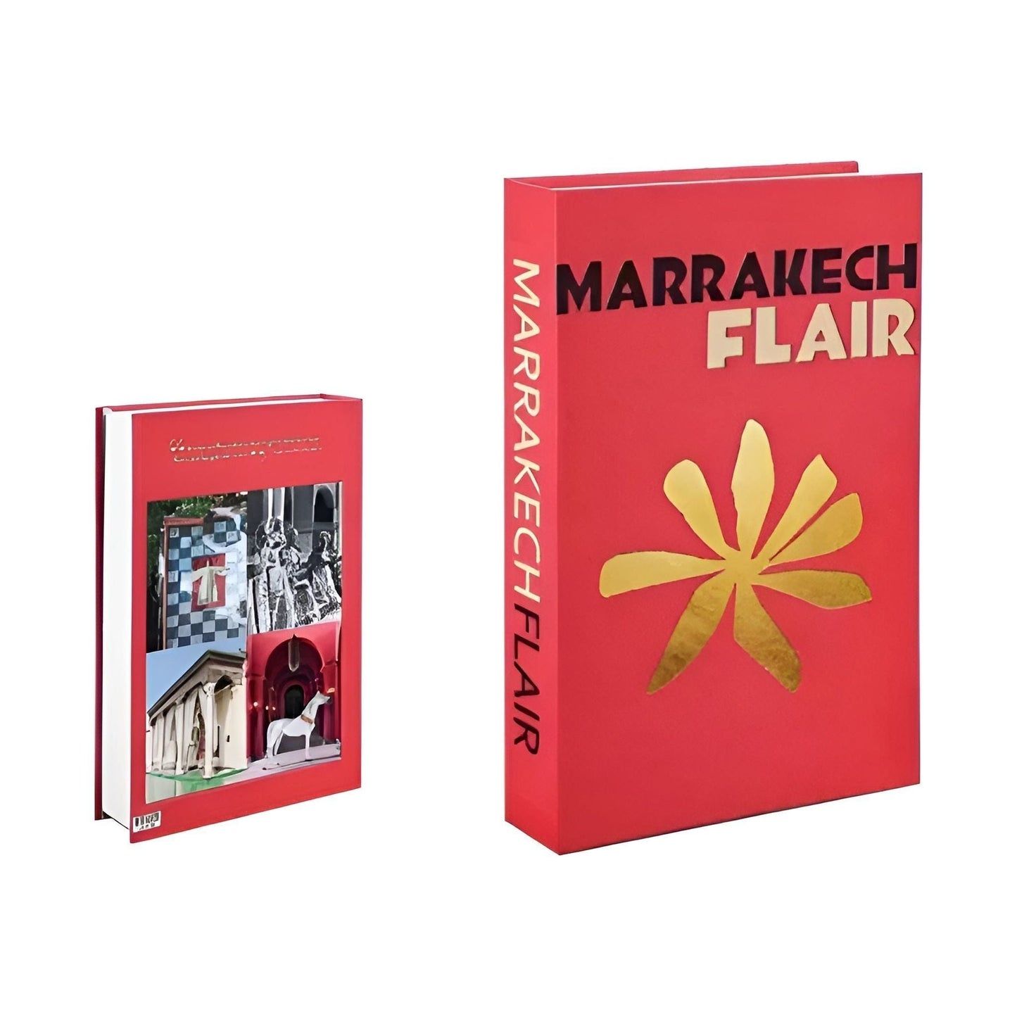 Dekorative Faux-Bücher - Reisereihe für buchige Dekoration, eleganter Wohnakzent, Fake-Bücher-Dekoration für Regale und Tische
