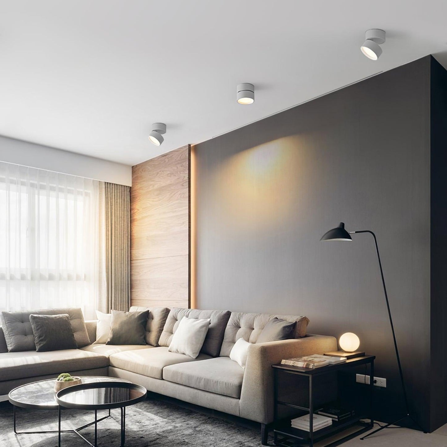 Garduru Oberfläche Deckenleuchte – Verstellbarer LED-Spotlight für elegante Innenräume