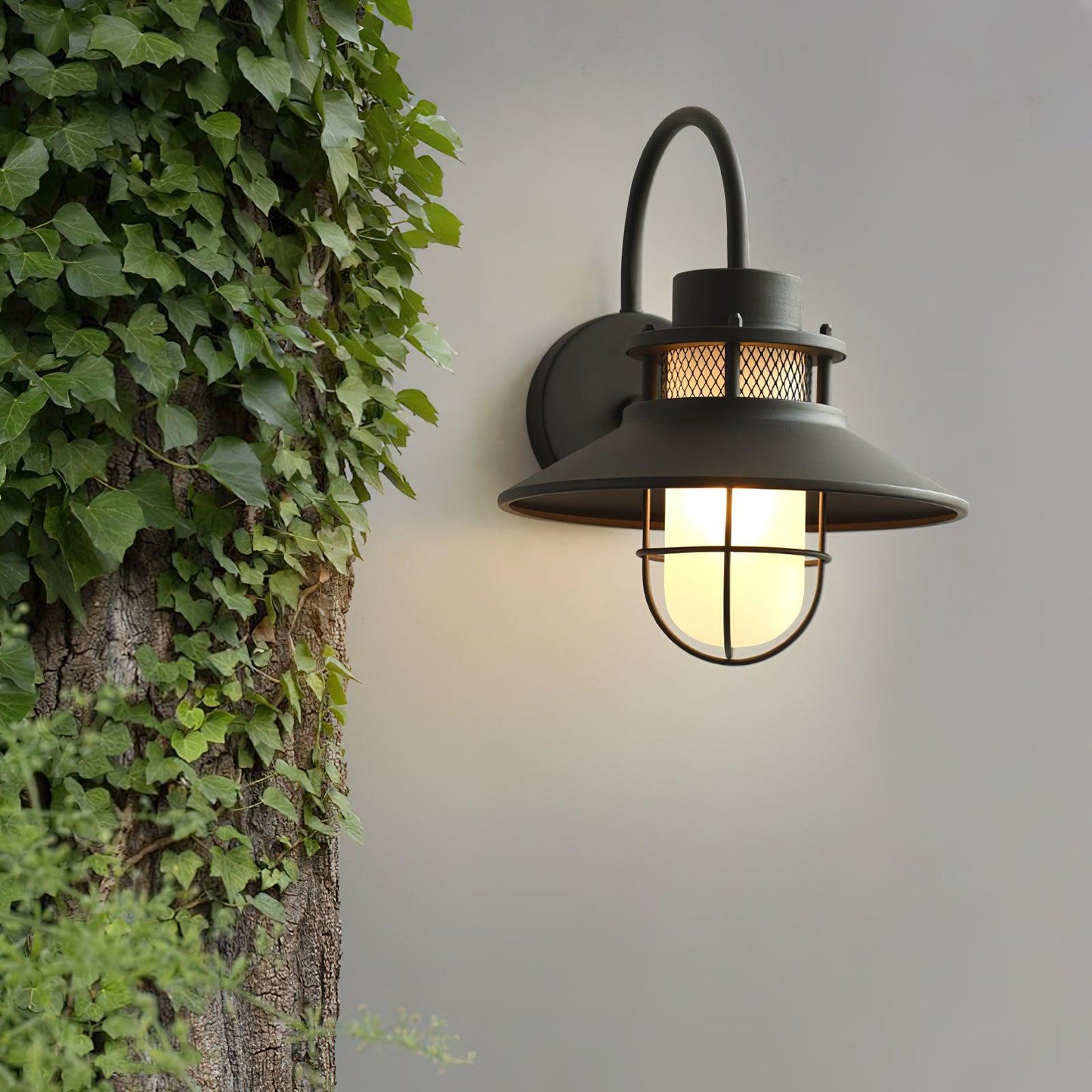 Garduru Außenwandleuchte – Wetterfeste LED-Laterne im Industrie-Stil (IP65)