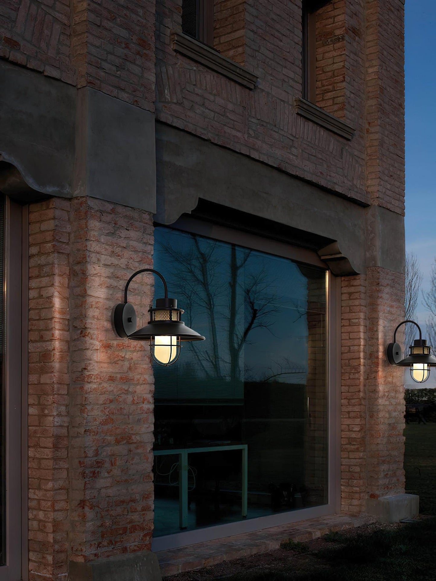 Garduru Außenwandleuchte – Wetterfeste LED-Laterne im Industrie-Stil (IP65)