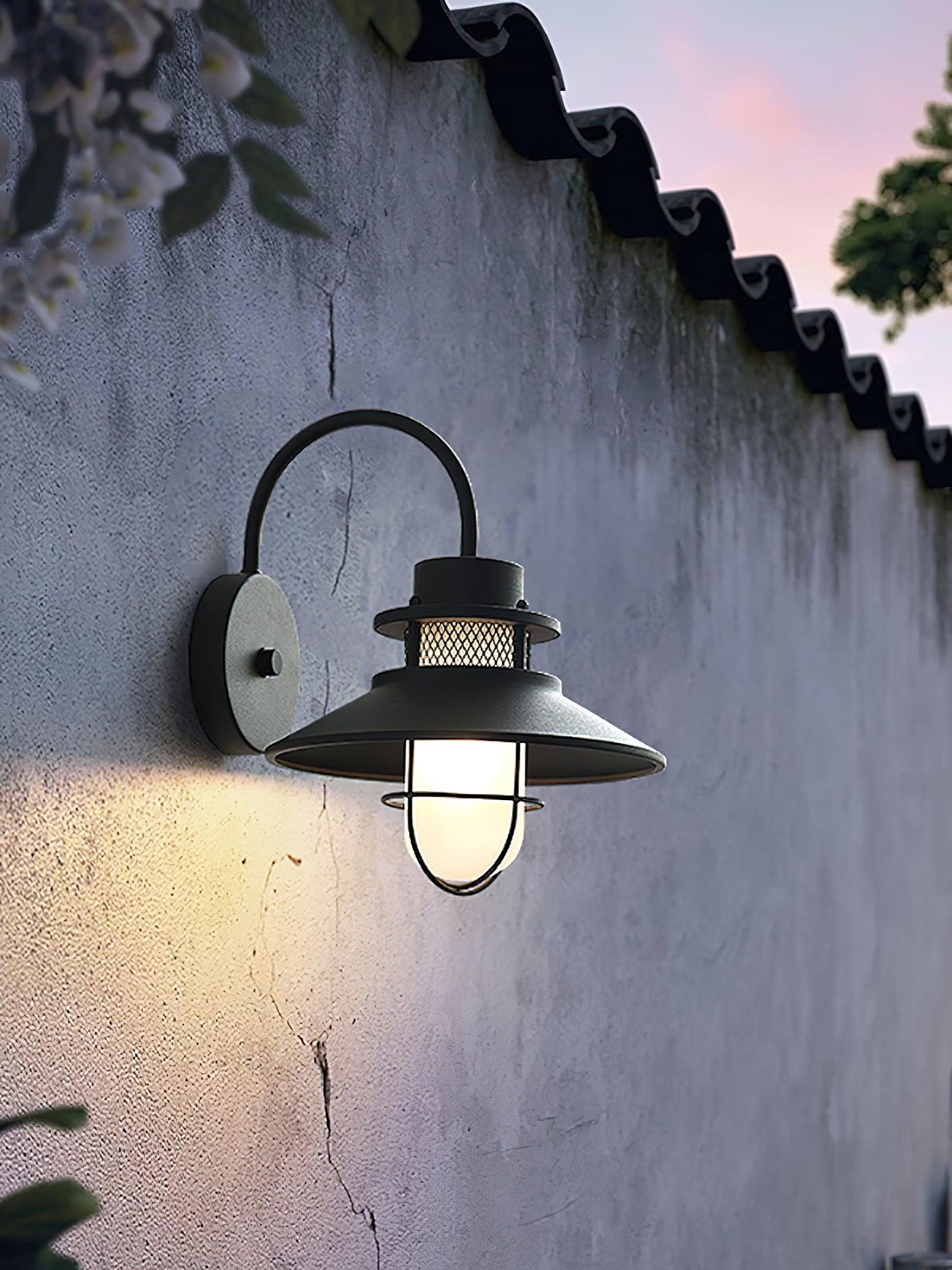 Garduru Außenwandleuchte – Wetterfeste LED-Laterne im Industrie-Stil (IP65)