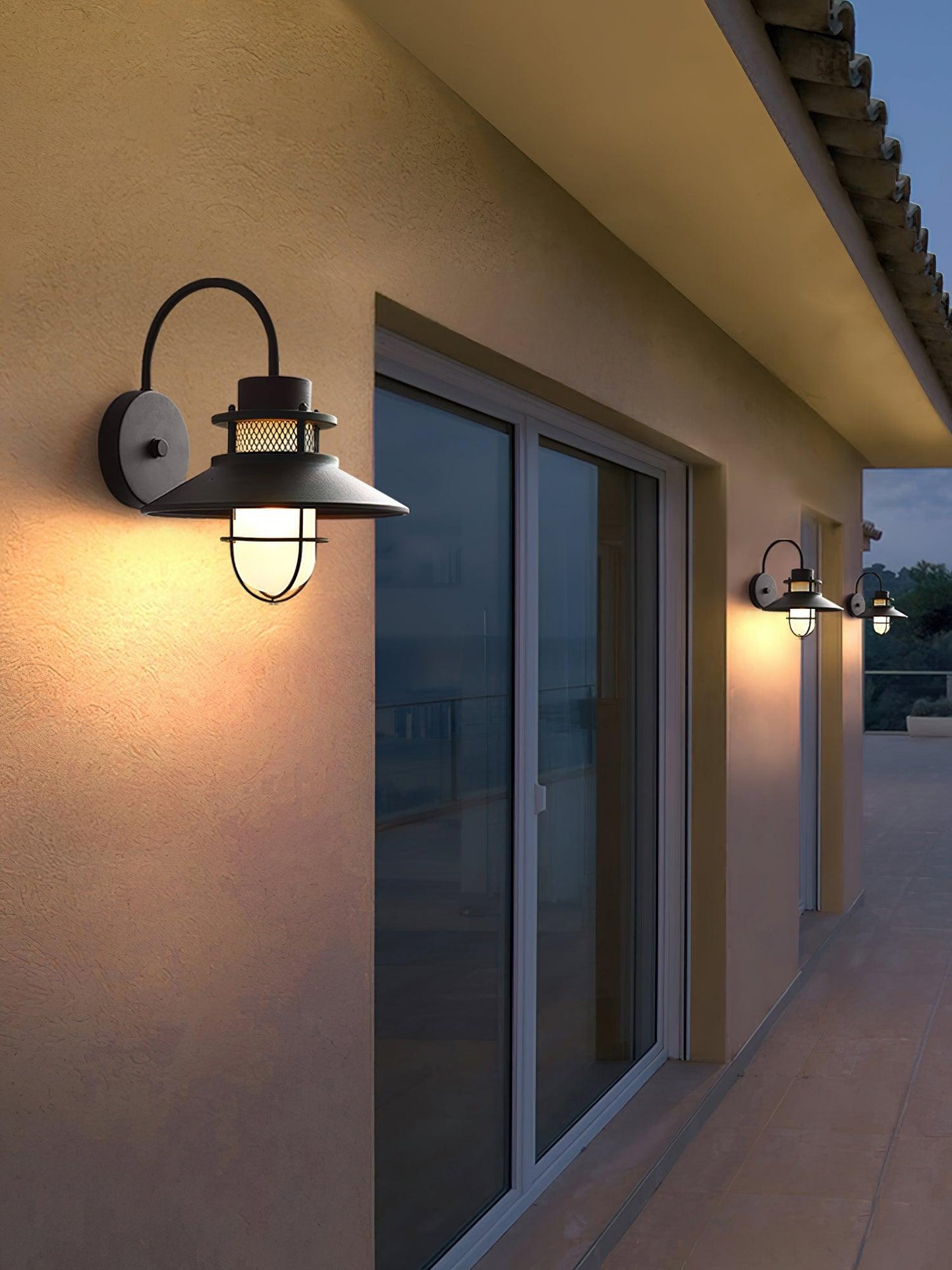 Garduru Außenwandleuchte – Wetterfeste LED-Laterne im Industrie-Stil (IP65)
