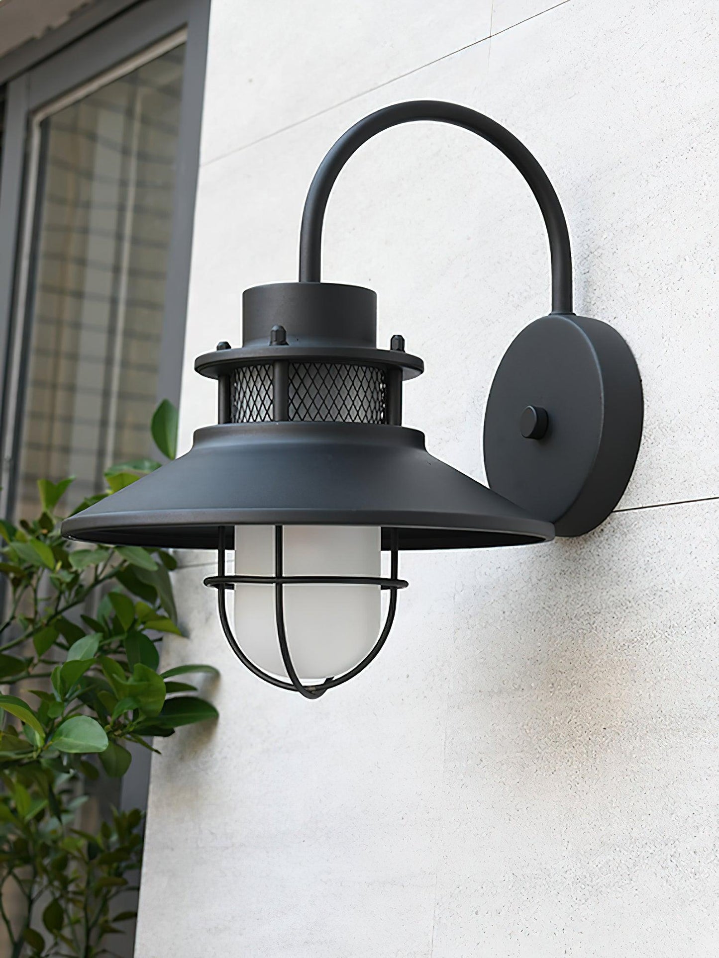 Garduru Außenwandleuchte – Wetterfeste LED-Laterne im Industrie-Stil (IP65)