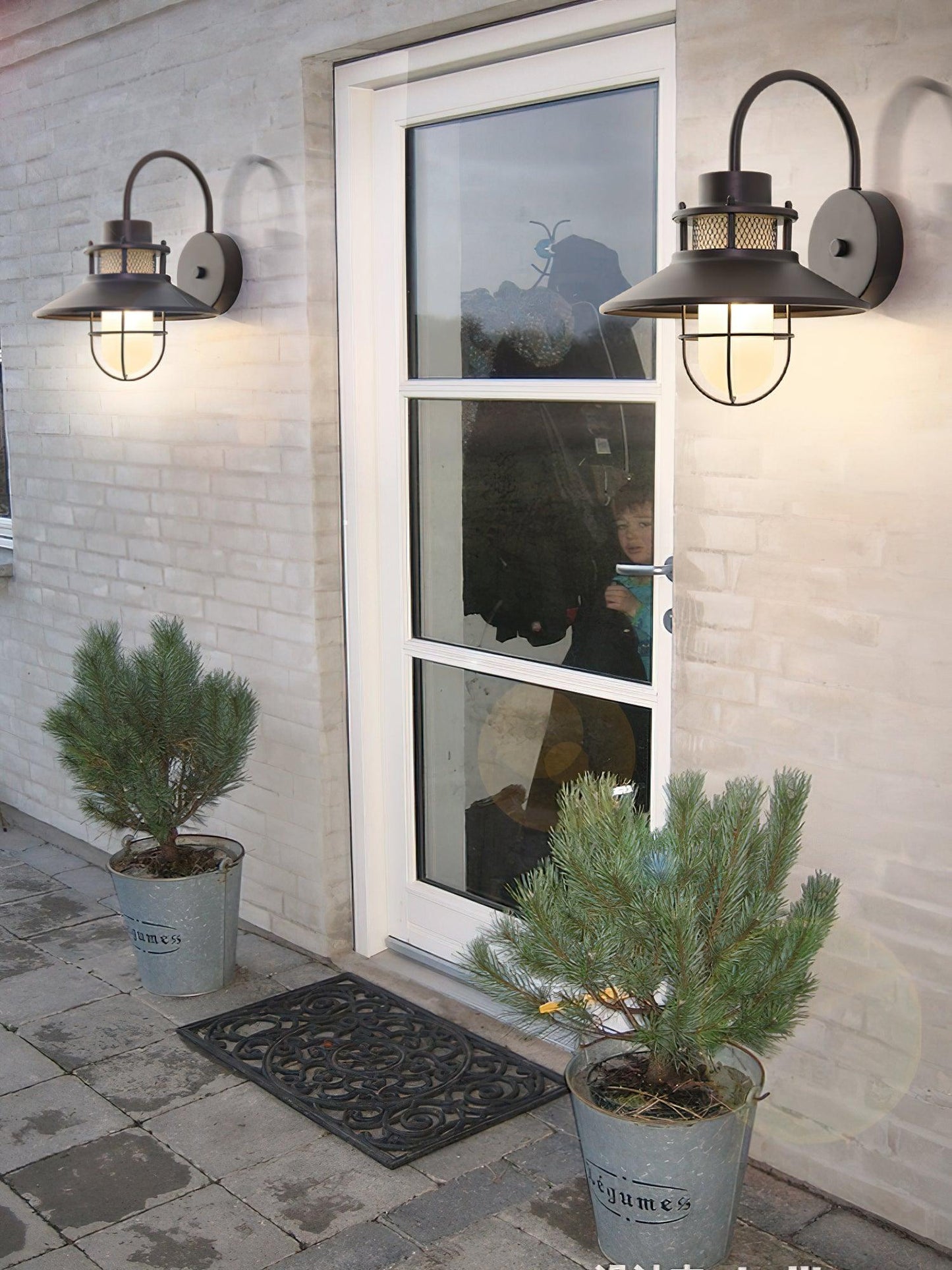 Garduru Außenwandleuchte – Wetterfeste LED-Laterne im Industrie-Stil (IP65)