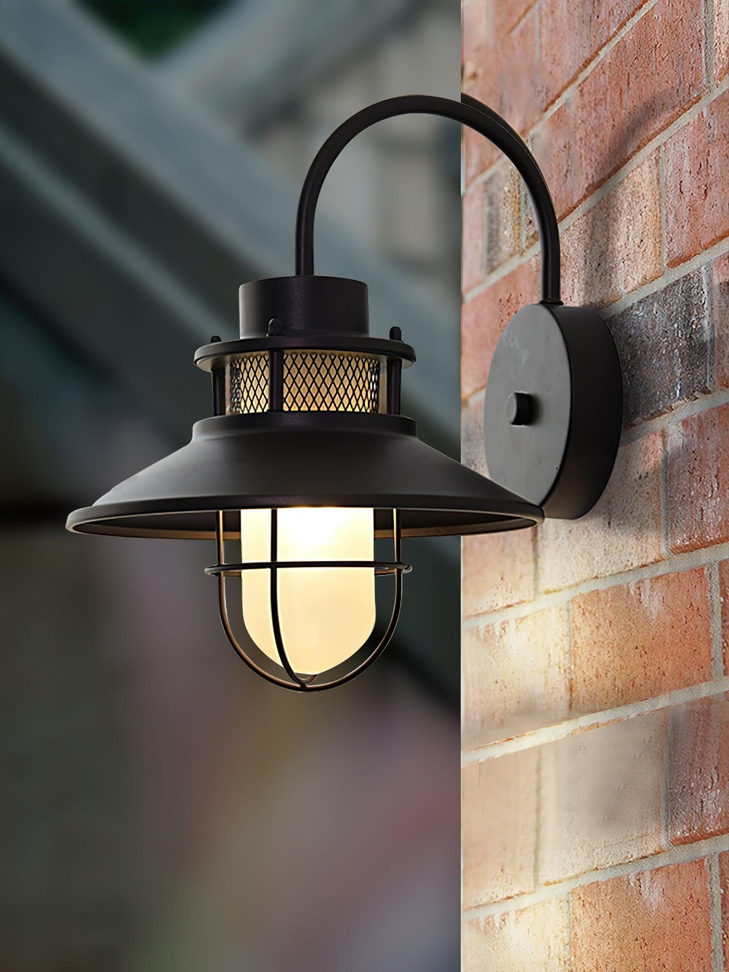 Garduru Außenwandleuchte – Wetterfeste LED-Laterne im Industrie-Stil (IP65)