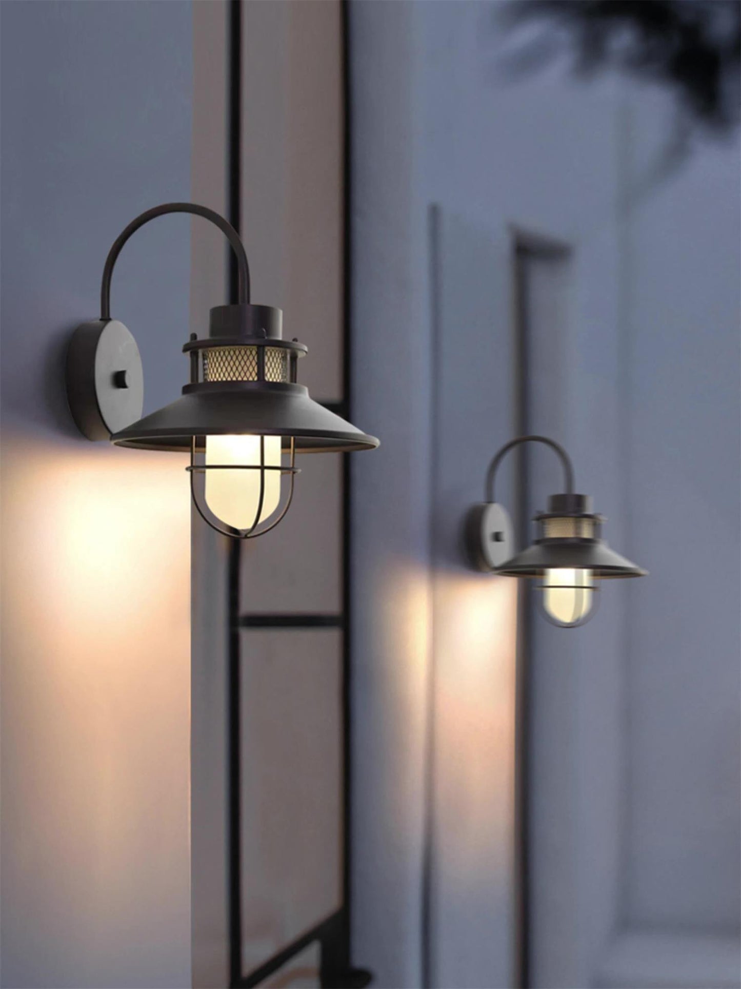 Garduru Außenwandleuchte – Wetterfeste LED-Laterne im Industrie-Stil (IP65)