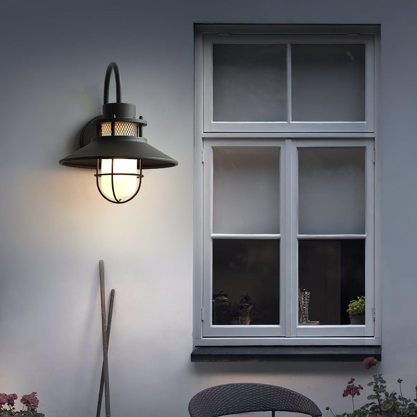 Garduru Außenwandleuchte – Wetterfeste LED-Laterne im Industrie-Stil (IP65)