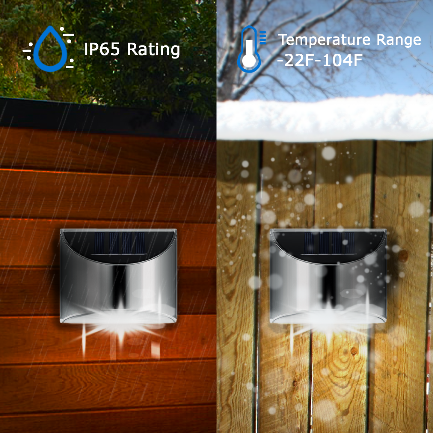 Wandmontierte LED-Solarleuchte aus Edelstahl – Langanhaltende und umweltfreundliche Außenbeleuchtung