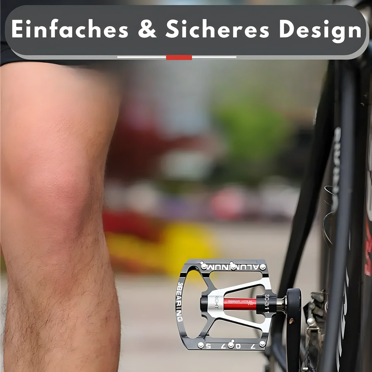 Leichte langlebige Fahrradpedale mit rutschfester Griffigkeit – Verbesserte Fahrradsicherheit