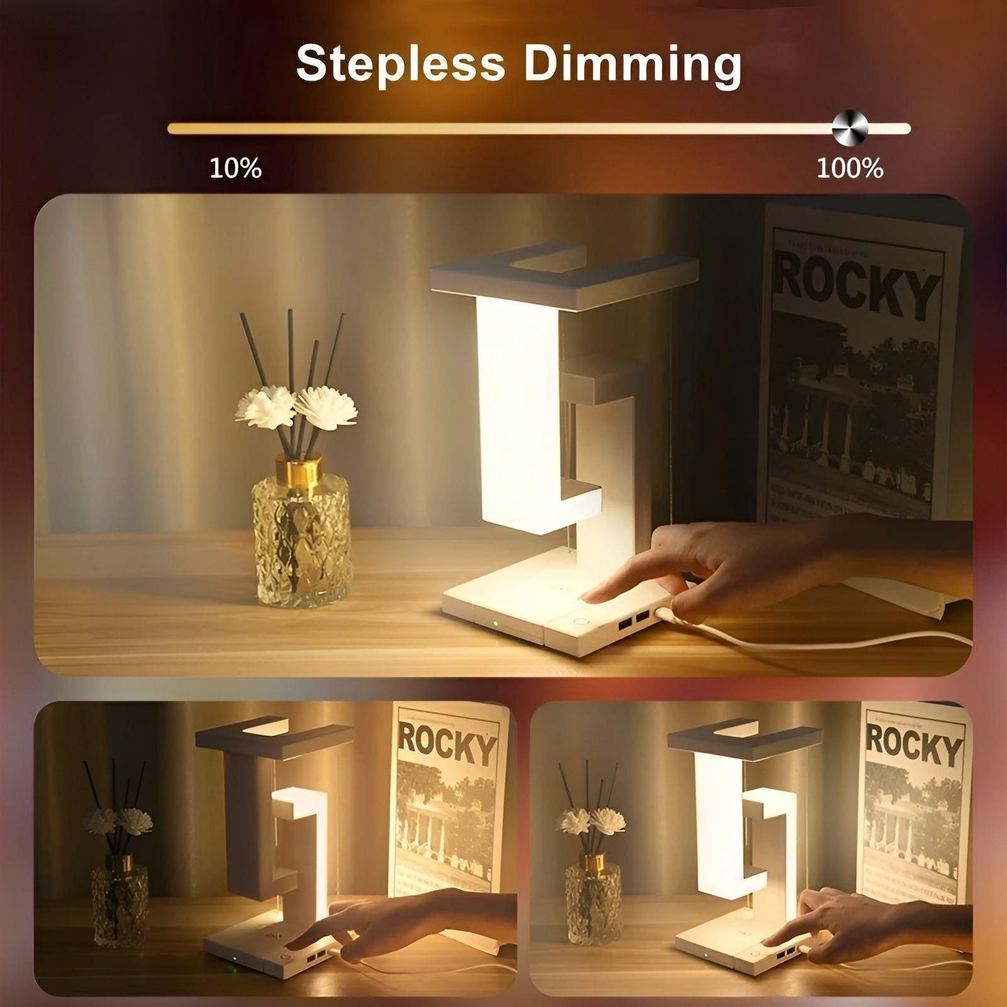 Garduru Lampe - Schwebende Touch-Control Dekorative Lampe für Zuhause und Büro