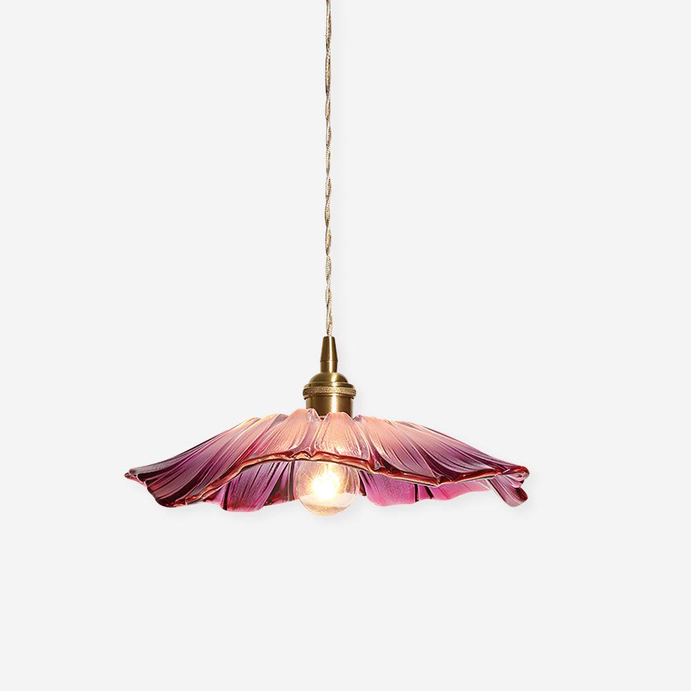 Suspension Flower Glass - Lampe aus transparentem Glas, elegantes Retro-Design