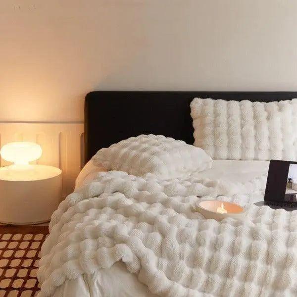 Warme Fleece-Decke 100% Polyester – Luxuriöse Plüschdecke in verschiedenen Farben und Größen für ultimativen Komfort