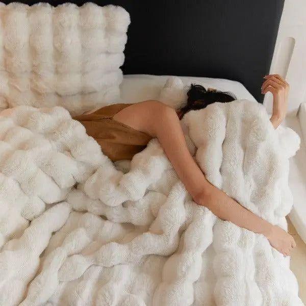 Warme Fleece-Decke 100% Polyester – Luxuriöse Plüschdecke in verschiedenen Farben und Größen für ultimativen Komfort