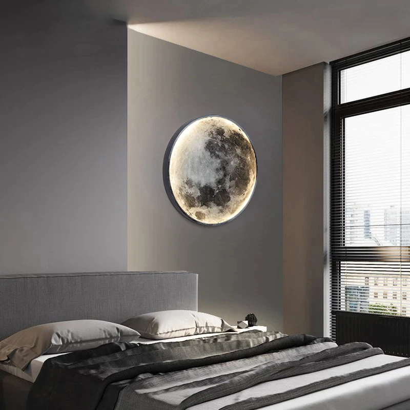 Wandlampe LED Mond mit App-Steuerung - 3 Farbmodi und Dimmfunktion