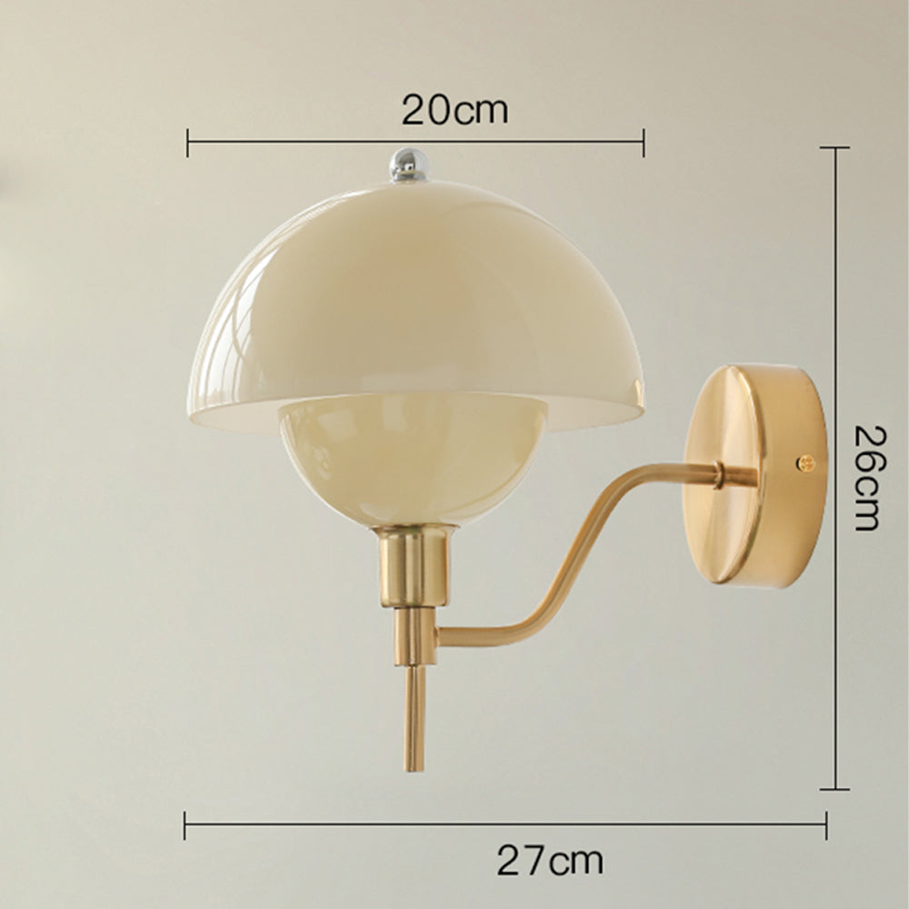 Wandleuchte Design Champignon Creme – Natürliche Eleganz und Gemütliche Atmosphäre