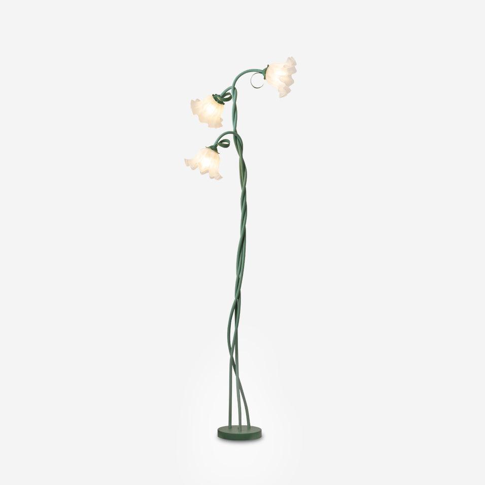 Stehlampe Calla Flowers – Elegante Beleuchtung mit weißen Blumen und raffiniertem Design