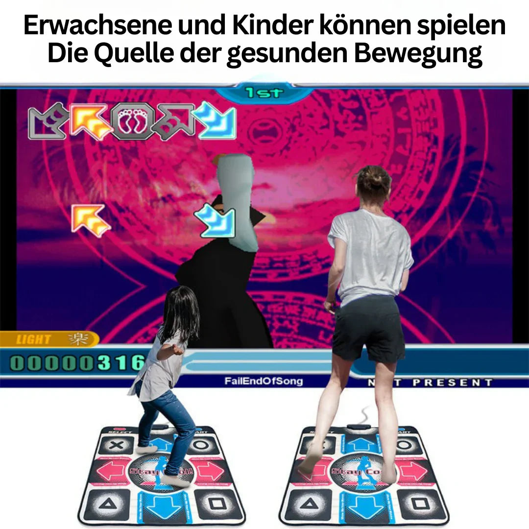 Bewegungssensor Tanzmatte mit Musik für interaktives und verspieltes Fitnesstraining