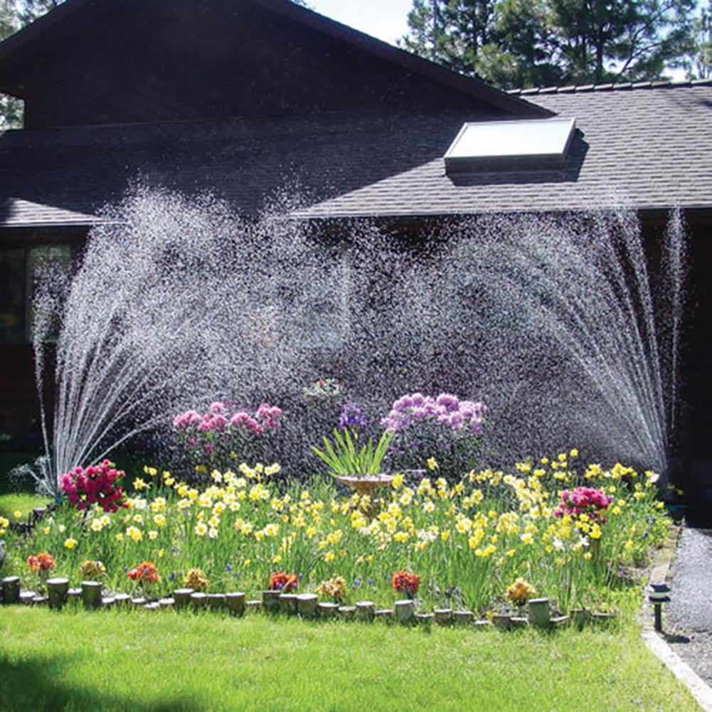 12-in-1 Gartenbewässerungssystem – Einstellbarer Sprinkler mit 360-Grad-Bewässerung