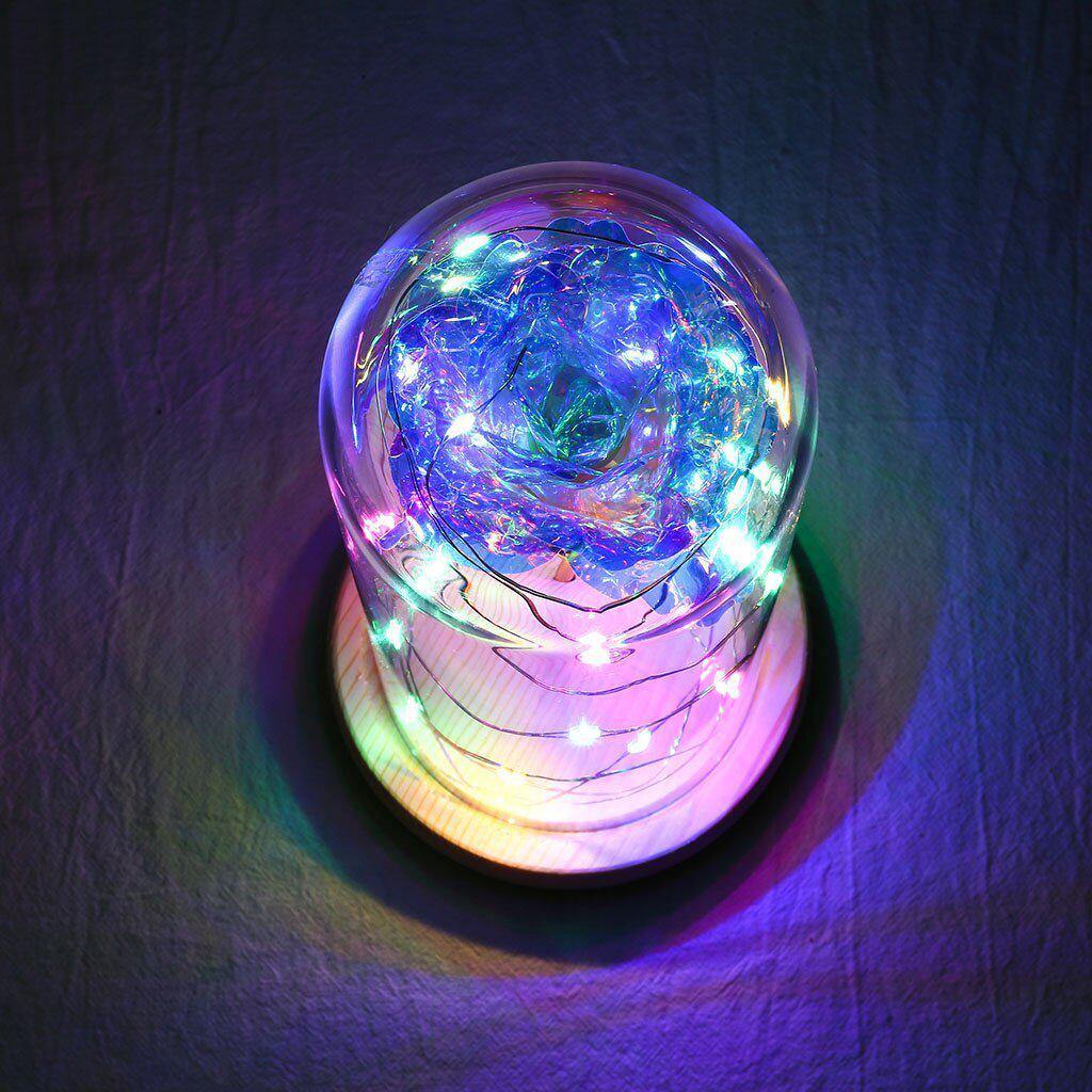 RoseVive – Luxus Ewige Rose unter Glänzendem Glasdome