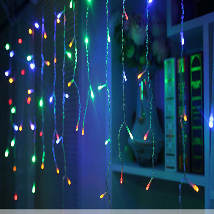 LED Sternenhimmel Eiszapfen Lichterkette – Dekorative Lichtervorhänge für Weihnachten und Garten