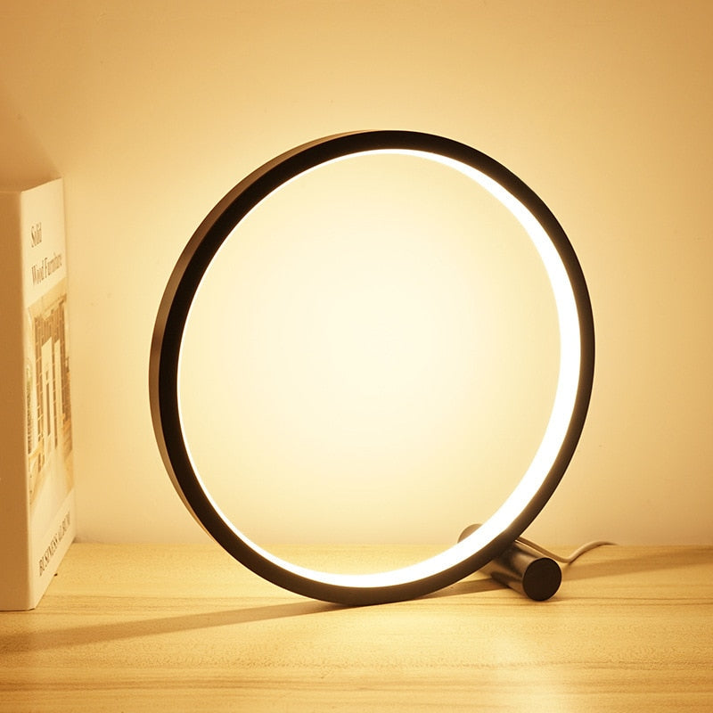 Royaleva Halo Nachttischlampe - Einzigartiges Halo-Ring-Design