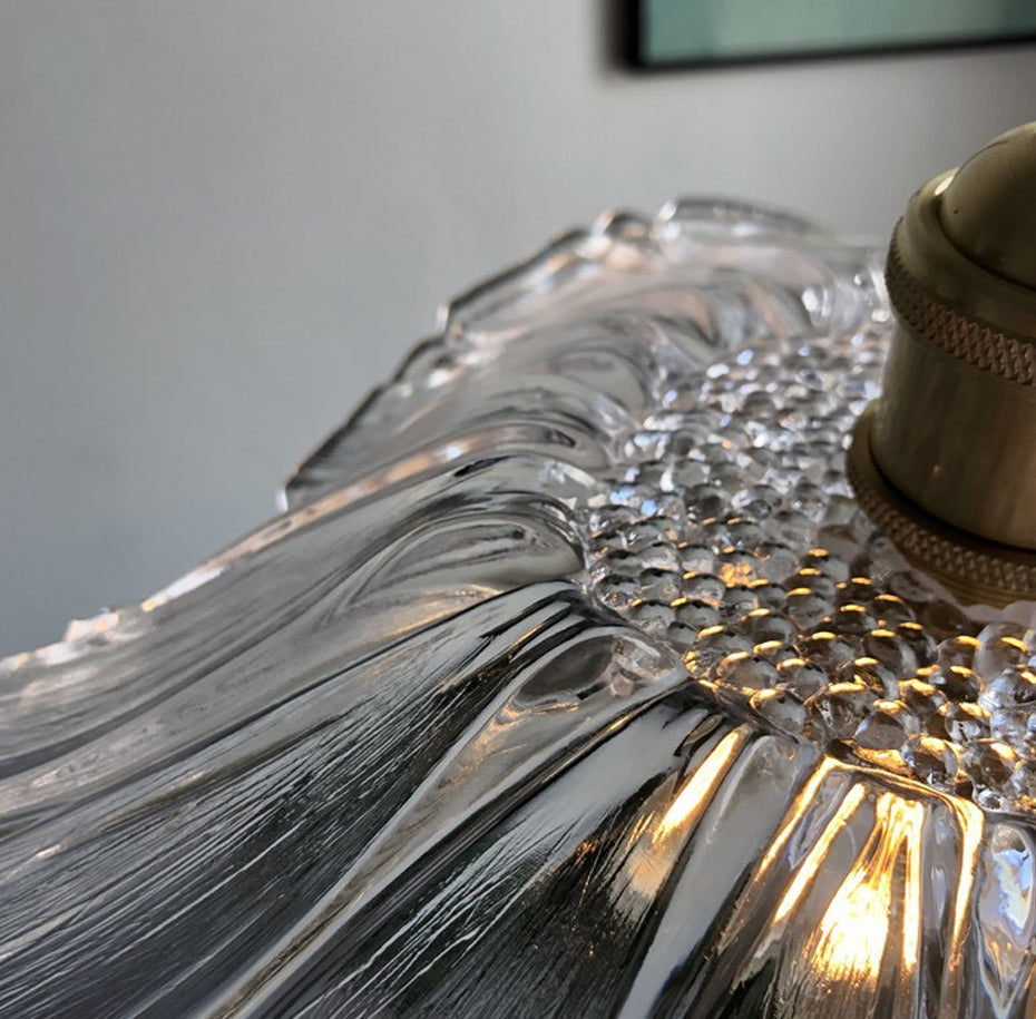 RoyaleGlow Charmante Vintage Blumen Glas Pendelleuchte – Elegante Beleuchtung für Zuhause & Essbereich