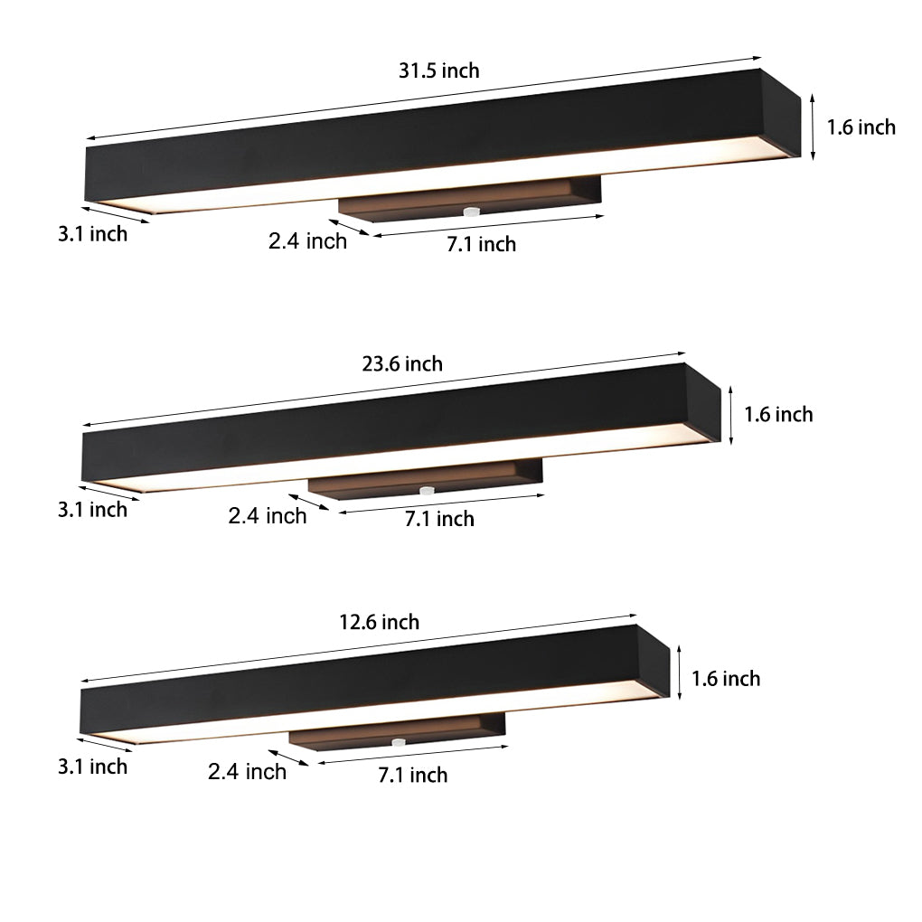 Outdoor Schwarze Edelstahl Wandleuchte