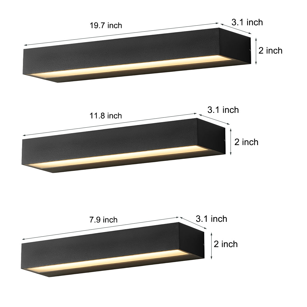 Wandleuchte Modern Schwarz Wasserdicht Außenlampe