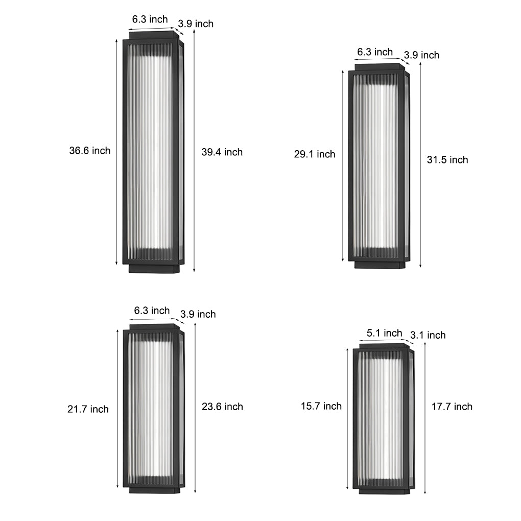 Moderne LED-Wandlampe wasserfest