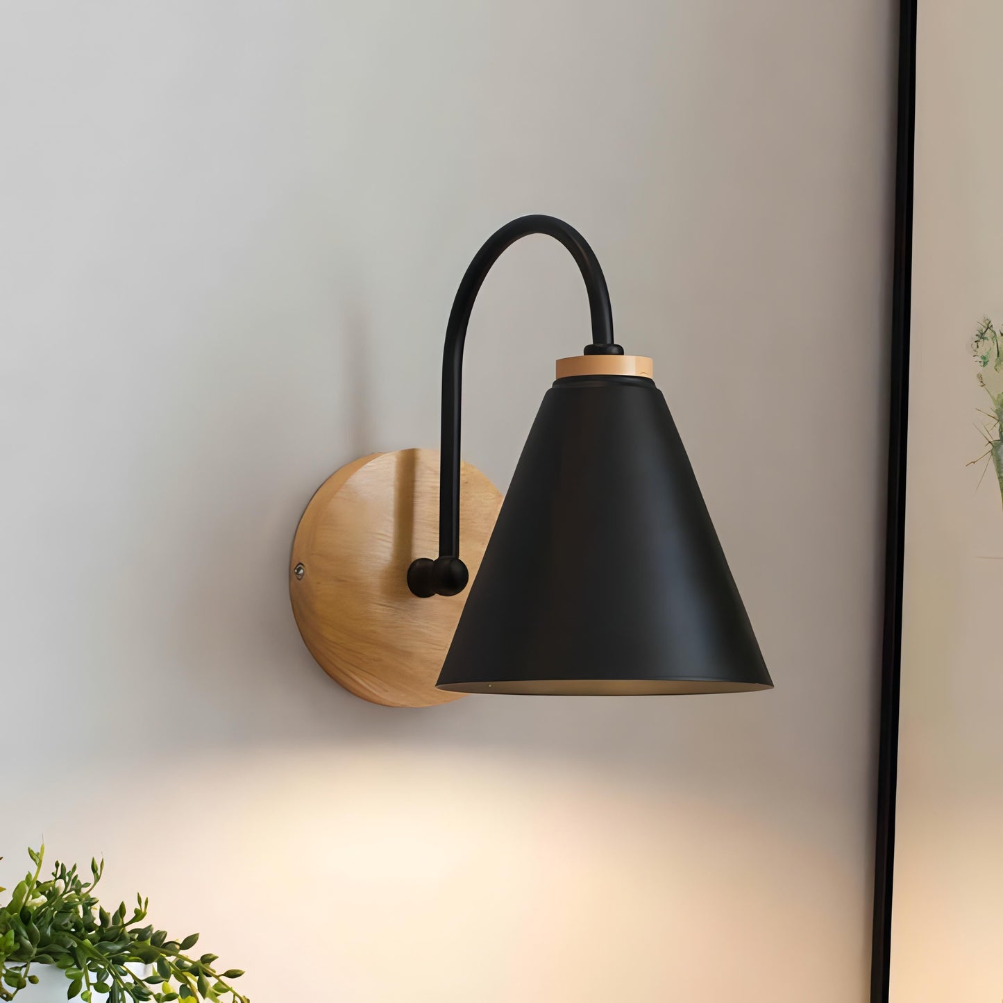 KenjiLuxe – Moderne Holz Wandleuchte mit skandinavischem Minimalismus für eine stilvolle Atmosphäre