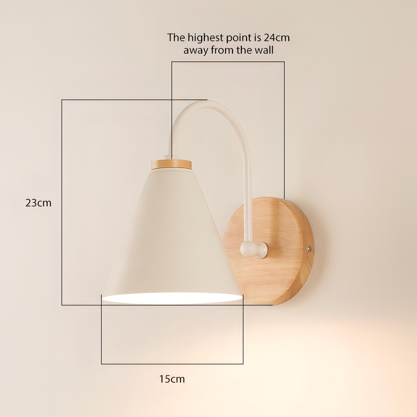 KenjiLuxe – Moderne Holz Wandleuchte mit skandinavischem Minimalismus für eine stilvolle Atmosphäre