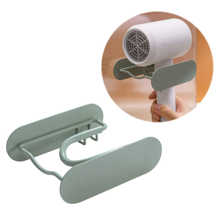 Haartrocknerhalter für Badezimmer – Grün – Wandmontage ohne Bohren