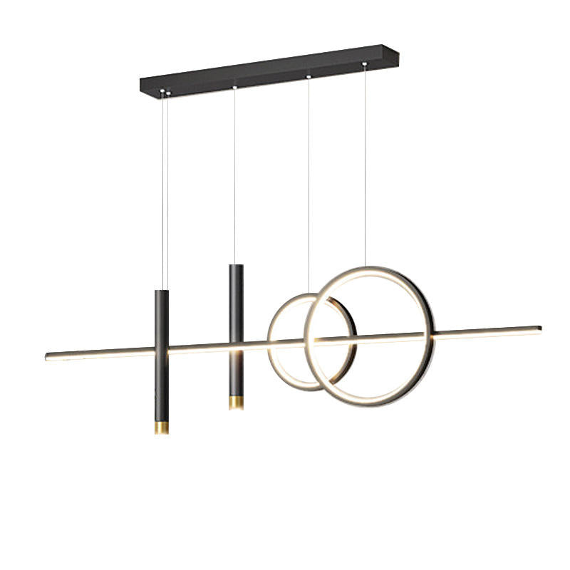 Moderne Esszimmerlampe mit 3 Ringen - Einstellbare Beleuchtung Elegantes Design