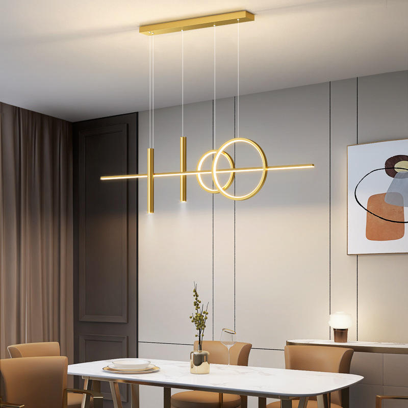 Moderne Esszimmerlampe mit 3 Ringen - Einstellbare Beleuchtung Elegantes Design