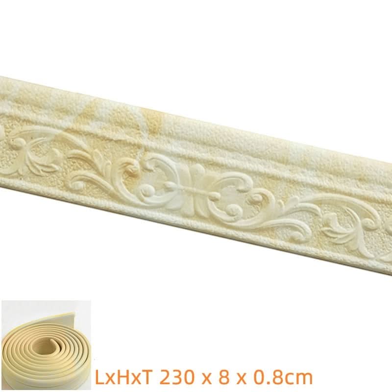 Garduru-Sockel - Selbstklebende Garduru-Wandeinfassung Streifen x 230 cm
