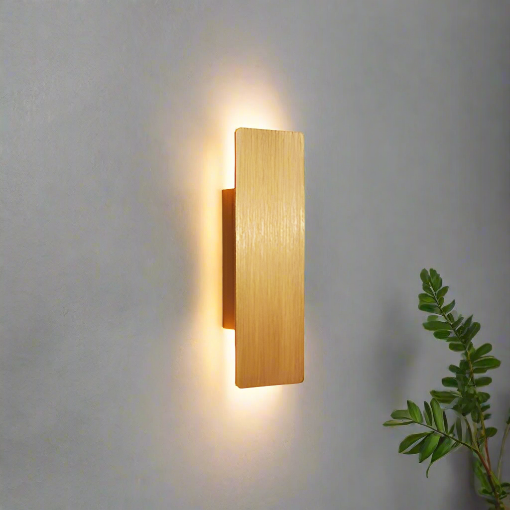 Moderne Wandlampe mit LED-Beleuchtung aus Aluminium für den Innenbereich