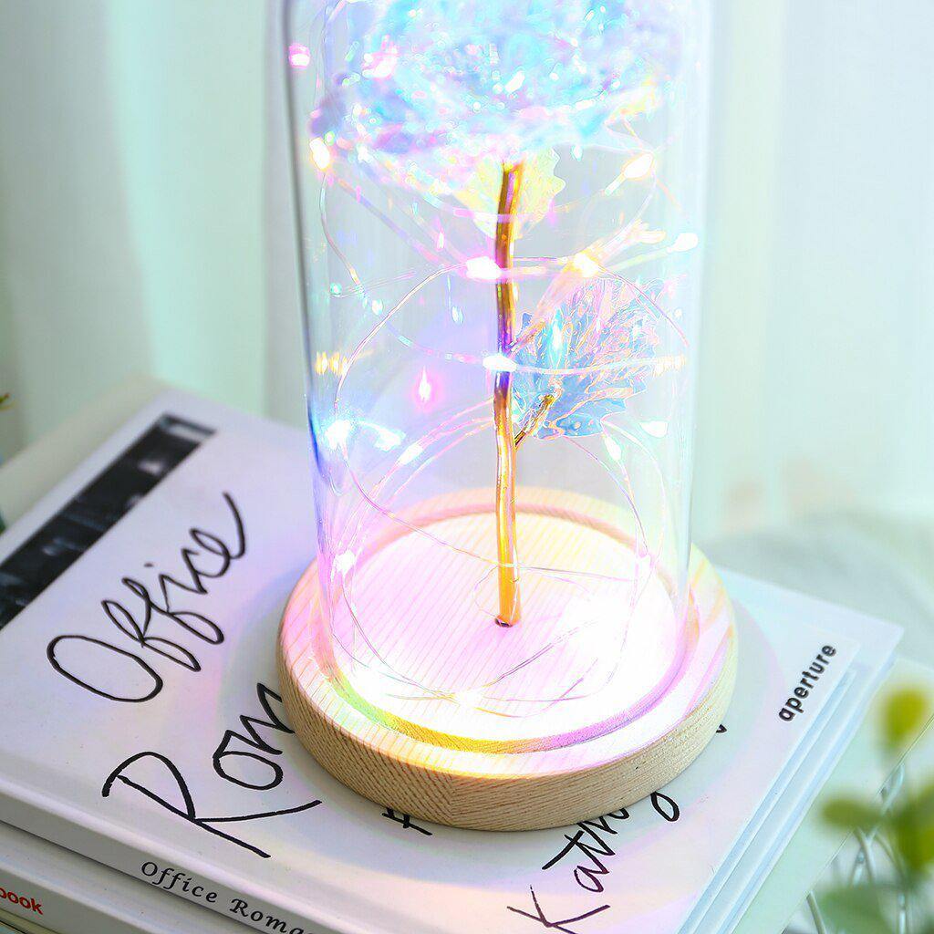 RoseVive – Luxus Ewige Rose unter Glänzendem Glasdome