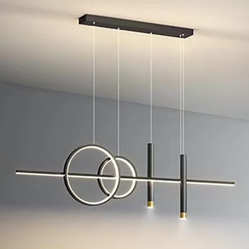 Moderne Esszimmerlampe mit 3 Ringen - Einstellbare Beleuchtung Elegantes Design