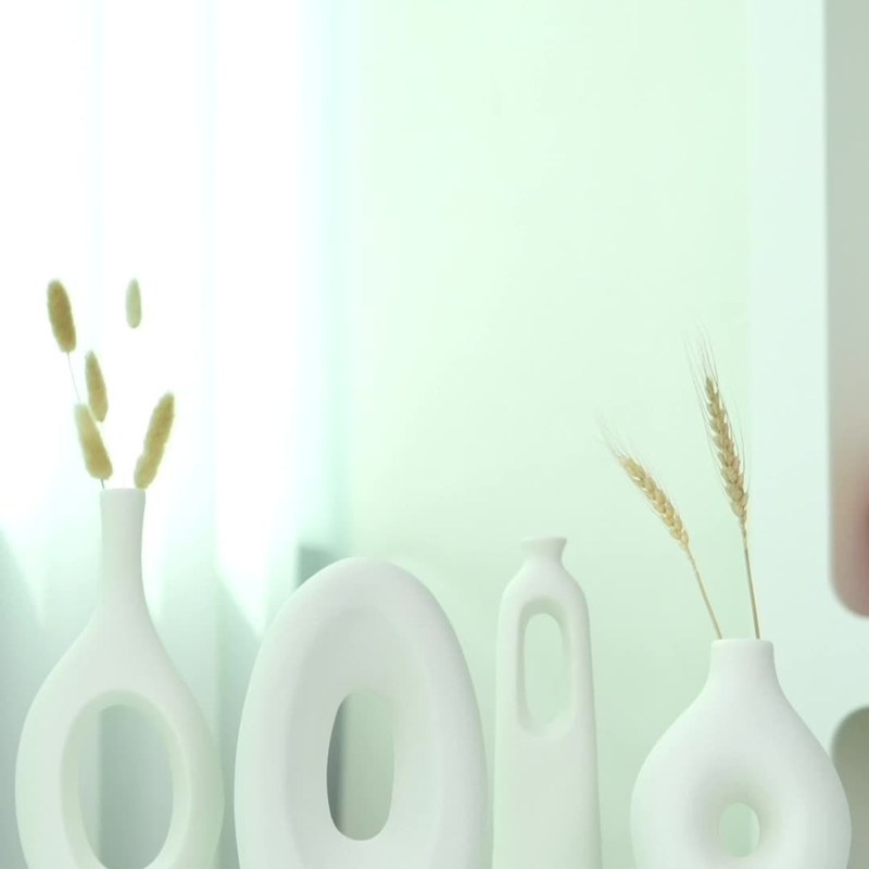 TerraVase – 4-teiliges Keramikvase-Set im Boho-Stil für atmosphärische Dekoration