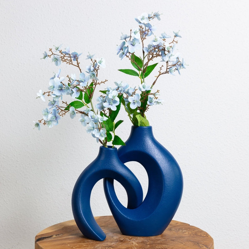 FloréWeave – Künstlerische Blume Vase mit Geflecht Design für elegante Blumenarrangements
