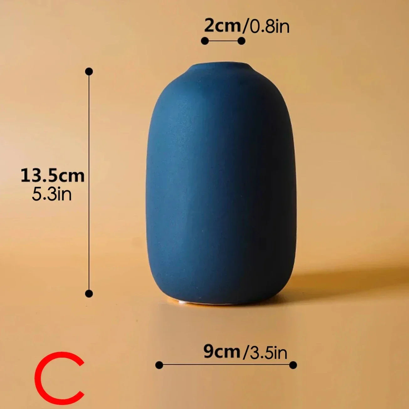 Skandinavische Keramikvase im Minimalismus-Stil | Elegante Dekoration für Ihr Zuhause