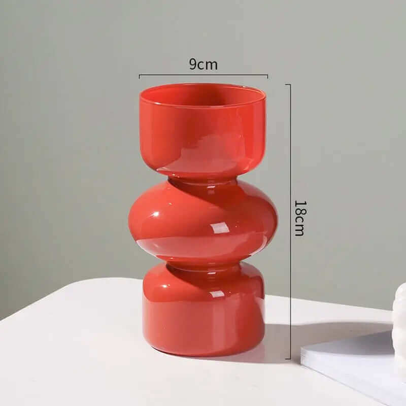 Vielseitige Nordic Glasvasen in verschiedenen Farben für stilvolle Dekoration