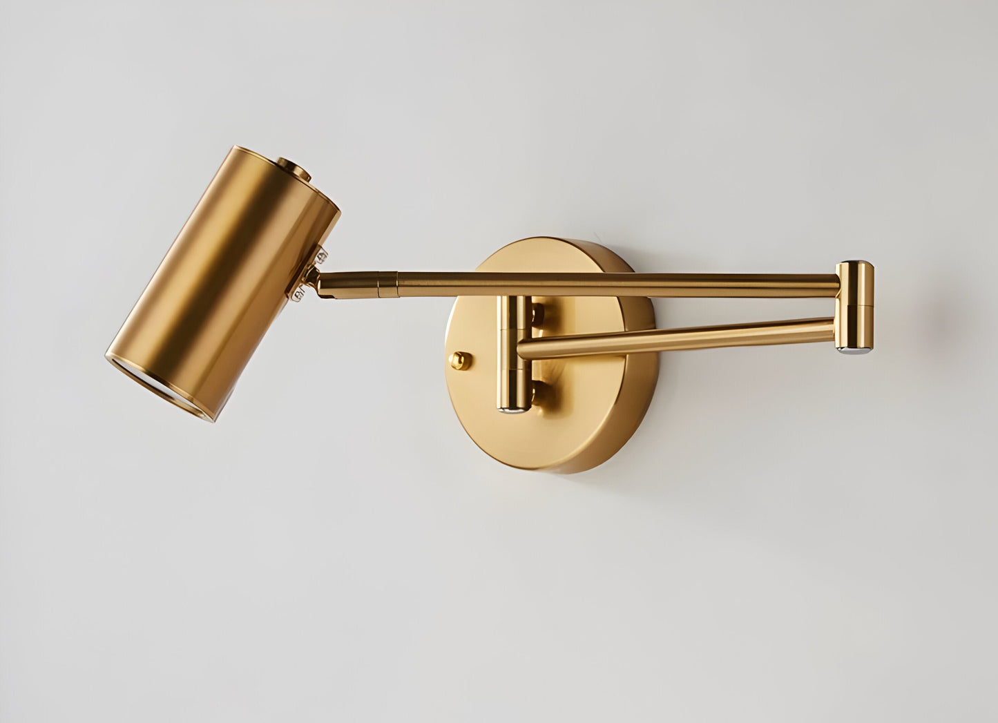 Verstellbare Arm Wandleuchte - Flexible Gold & Schwarz Wandlampe - Wandlampen Design für Schlafzimmer