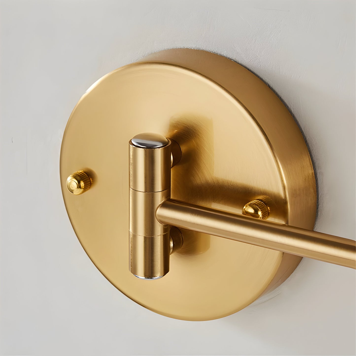 Verstellbare Arm Wandleuchte - Flexible Gold & Schwarz Wandlampe - Wandlampen Design für Schlafzimmer