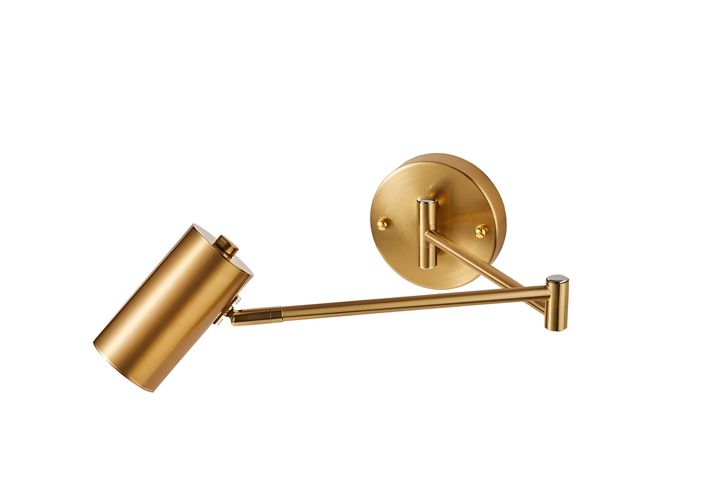 Verstellbare Arm Wandleuchte - Flexible Gold & Schwarz Wandlampe - Wandlampen Design für Schlafzimmer